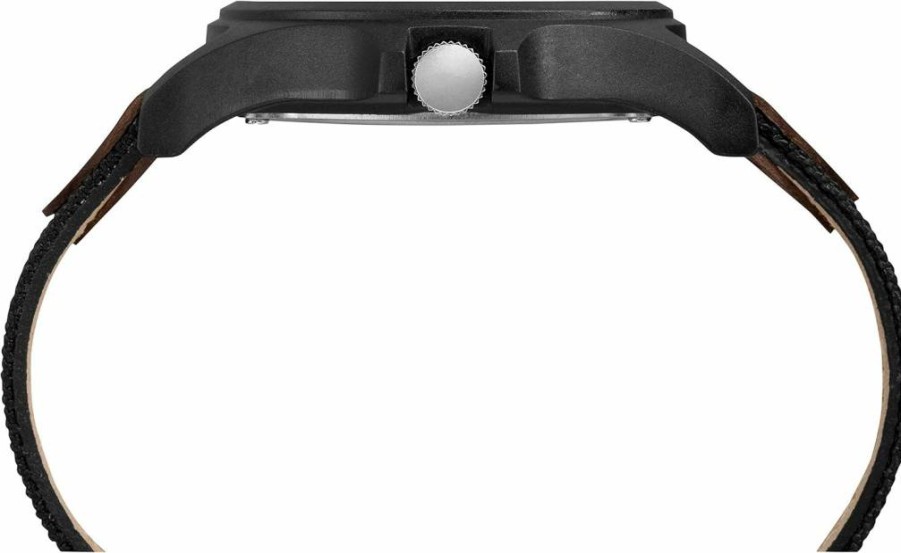 Timex Men's Expedition Acadia 40mm Black Analog Watch - Durable Outdoor Sport Watch with Indiglo Night Light
