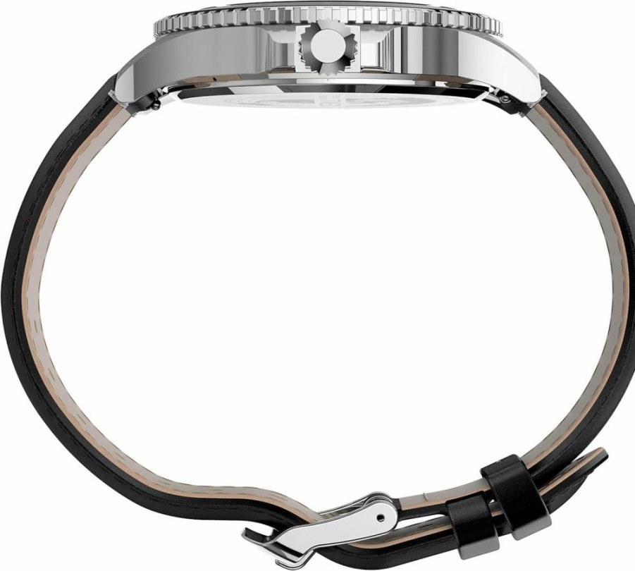 Timex Men's Harborside 43mm Multifunction Stainless Steel Watch with Date and Alarm