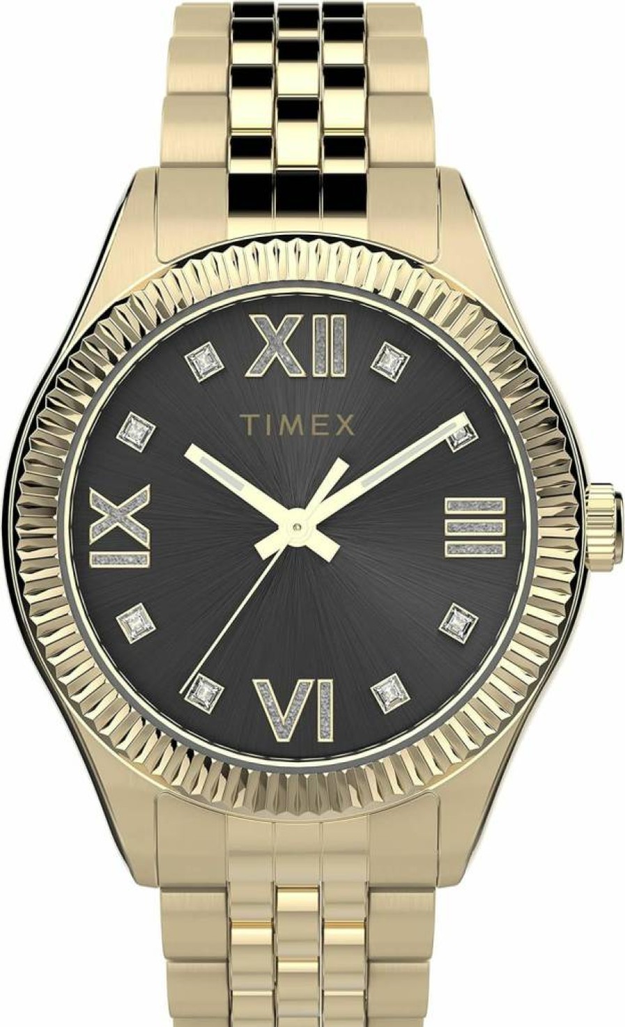 Timex Women's Waterbury Legacy 34mm Stainless Steel Watch with Leather Strap