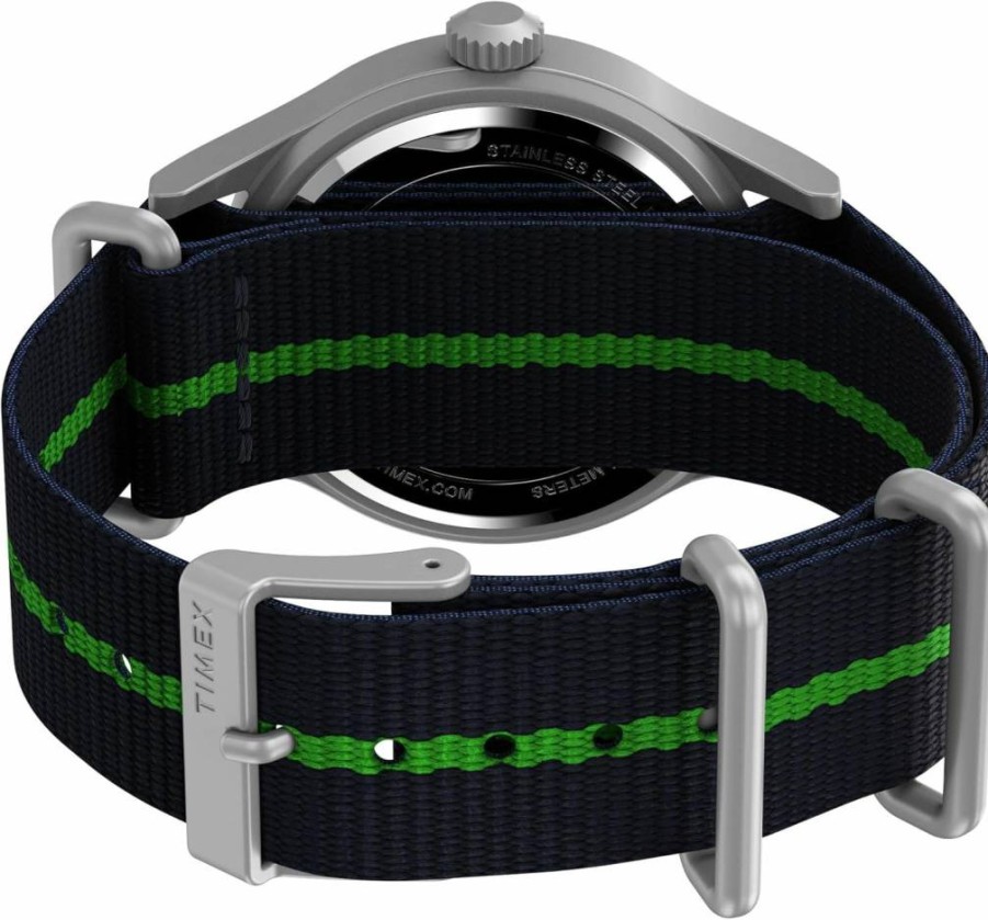 Timex Men's Expedition Sierra 40mm Quartz Watch with Nylon Strap, Date Display, and Indiglo Light-Up Feature