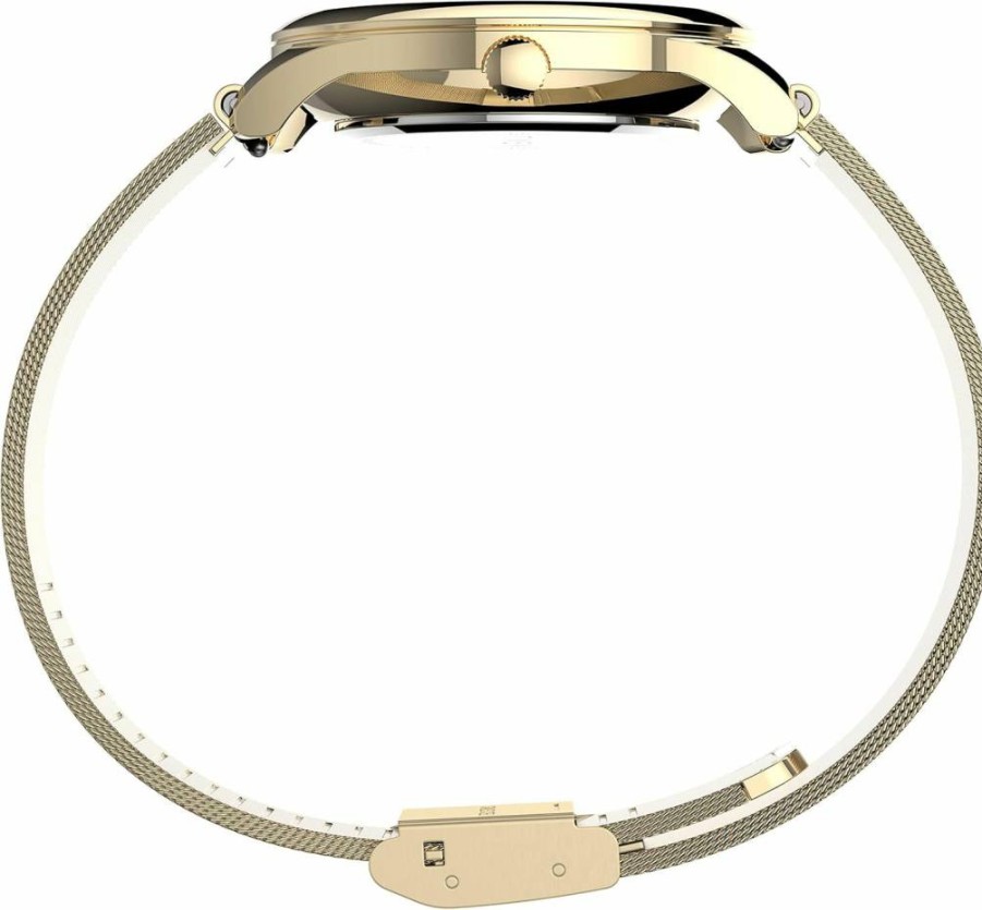 Timex Women's Celestial Opulence 32mm Rose Gold-Tone Stainless Steel Mesh Bracelet Watch