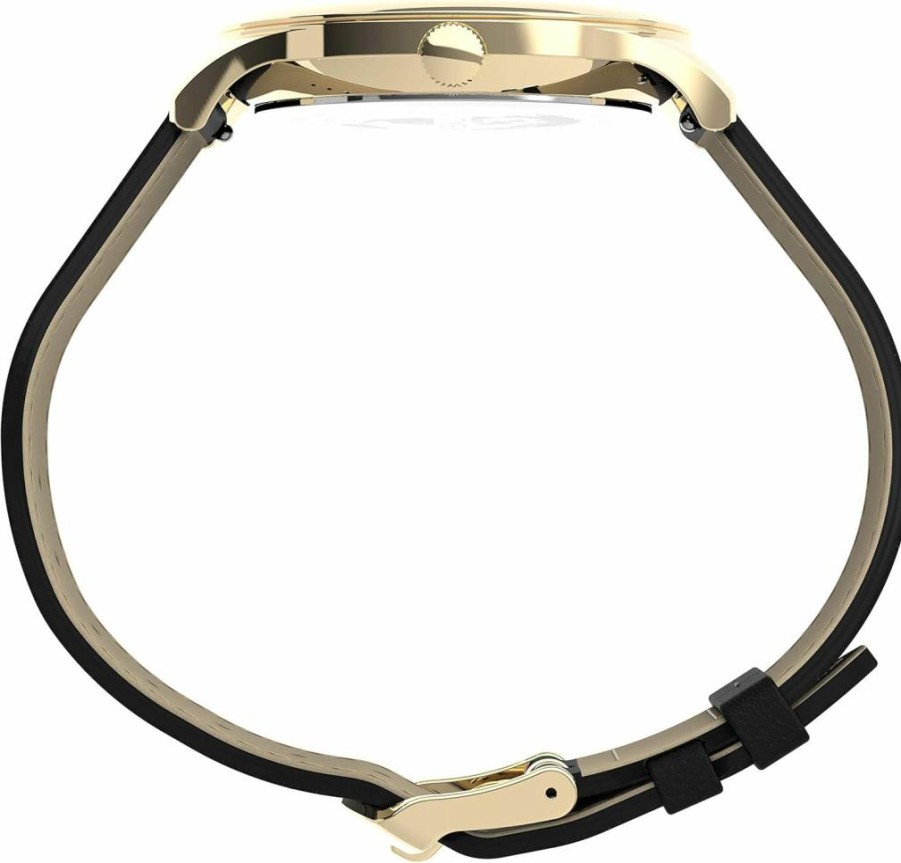 Timex Men's Easy Reader Watch with Indiglo Night Light and Leather Strap