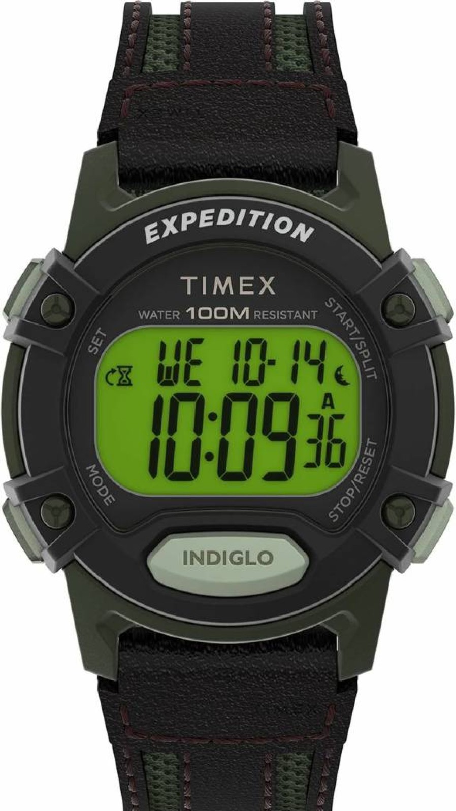 Timex Men's Expedition Digital Cat5 41mm Stainless Steel Watch with Indiglo Light