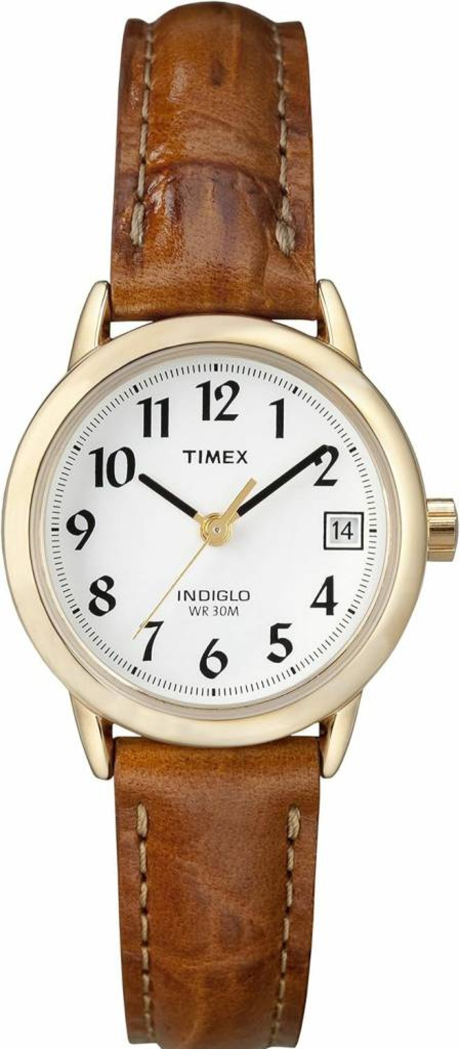 Timex Women's Easy Reader Watch - Classic Analog Wristwatch with Leather Strap