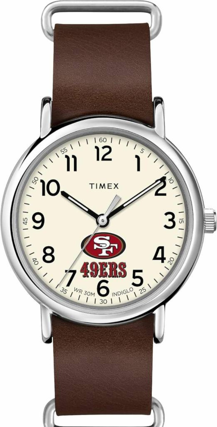 Timex Tribute Men's NFL Weekender 40mm Quartz Watch with Leather Strap
