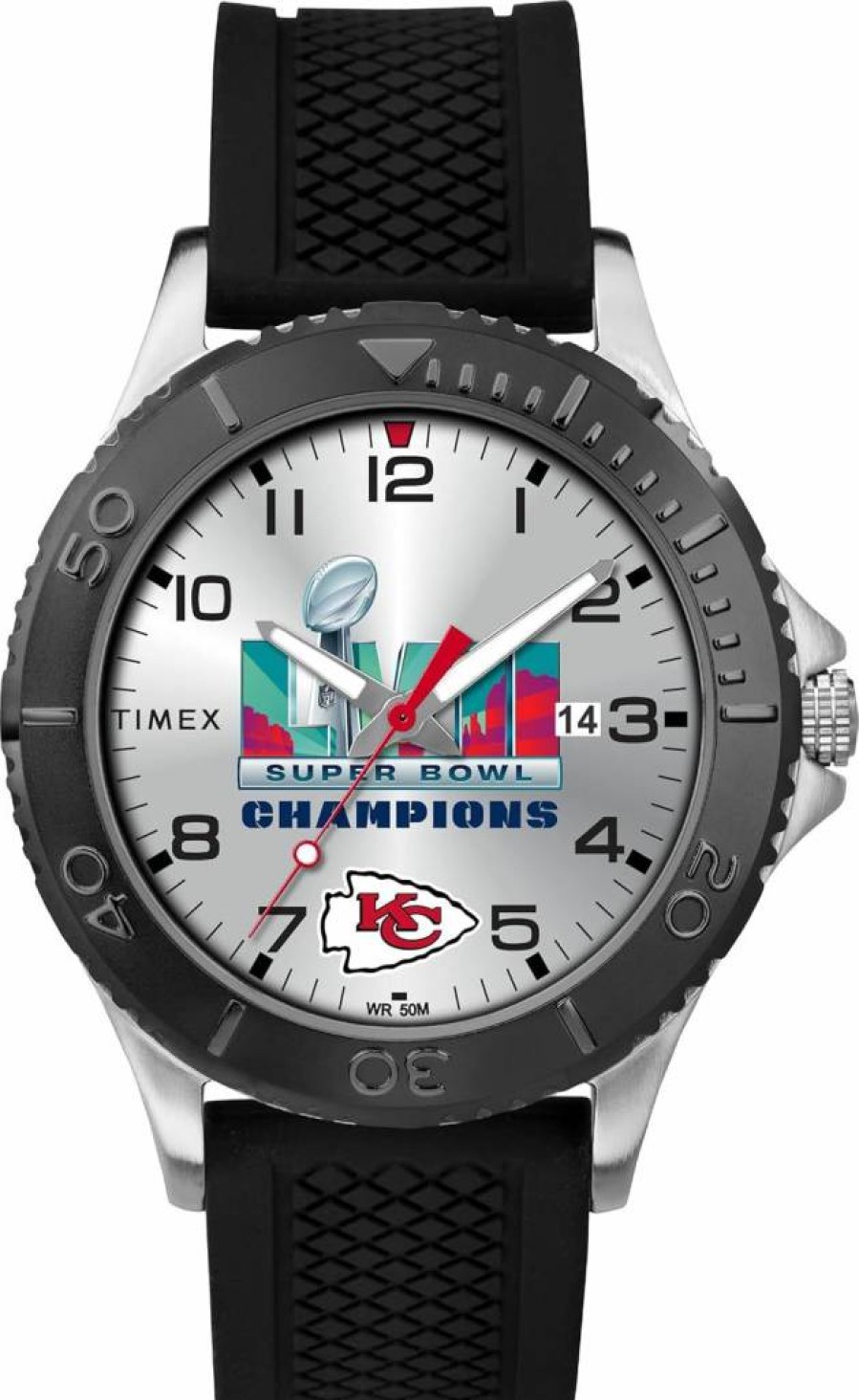 Timex Tribute Men's NFL Kansas City Chiefs 2023 Super Bowl Champions Watch