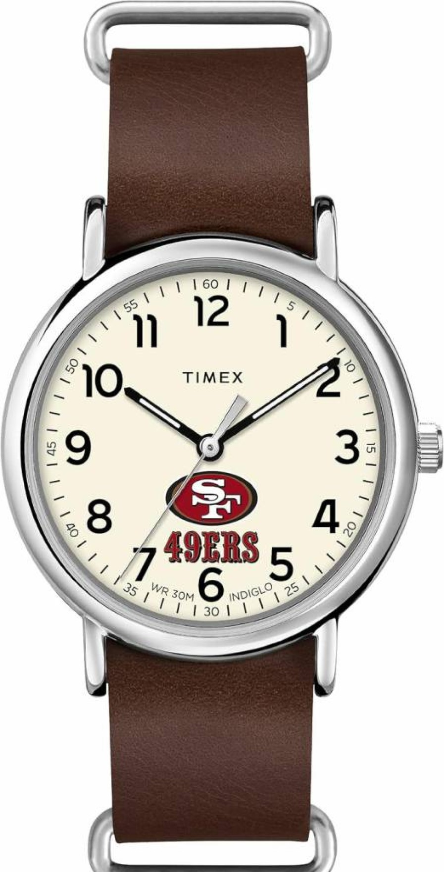 Timex Tribute Men's NFL Weekender 40mm Quartz Watch with Leather Strap