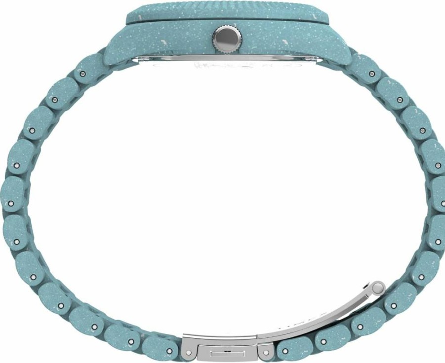 Timex Women's Waterbury Ocean 37mm Watch - Eco-Friendly Recycled Plastic Strap, Stylish & Water-Resistant