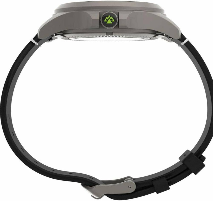 Timex Men's Expedition North Titanium Automatic Watch - 41mm Black Dial, Titanium Case, Black Strap