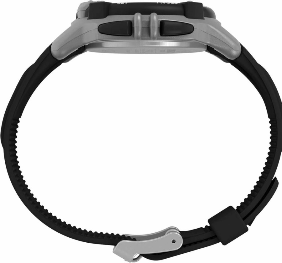 Timex Men's Ironman Triathlon Flix 100 Digital Sports Watch with 42mm Resin Strap