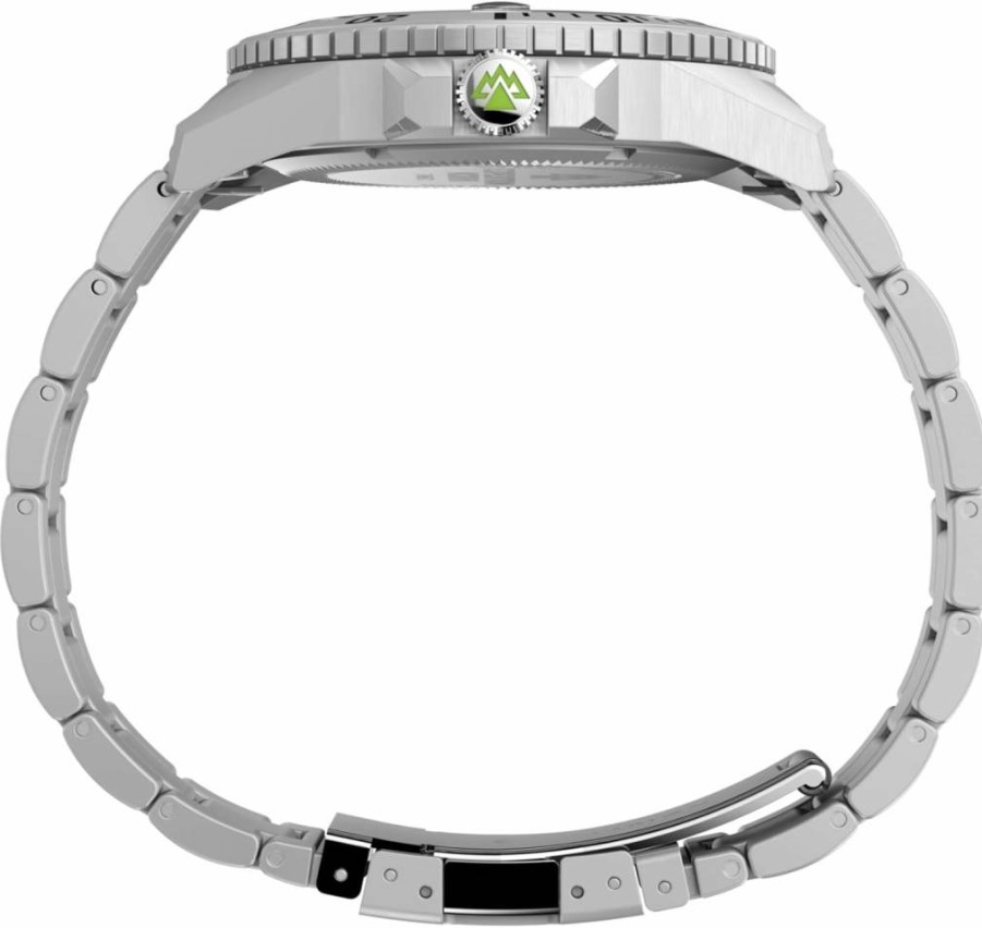 Timex Men's Expedition North Anchorage 43mm Black Dial Stainless Steel Watch with Black Strap