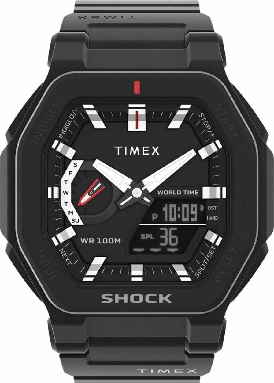 Timex Men's Command Encounter 54mm Analog Digital Sports Watch with Indiglo Night Light