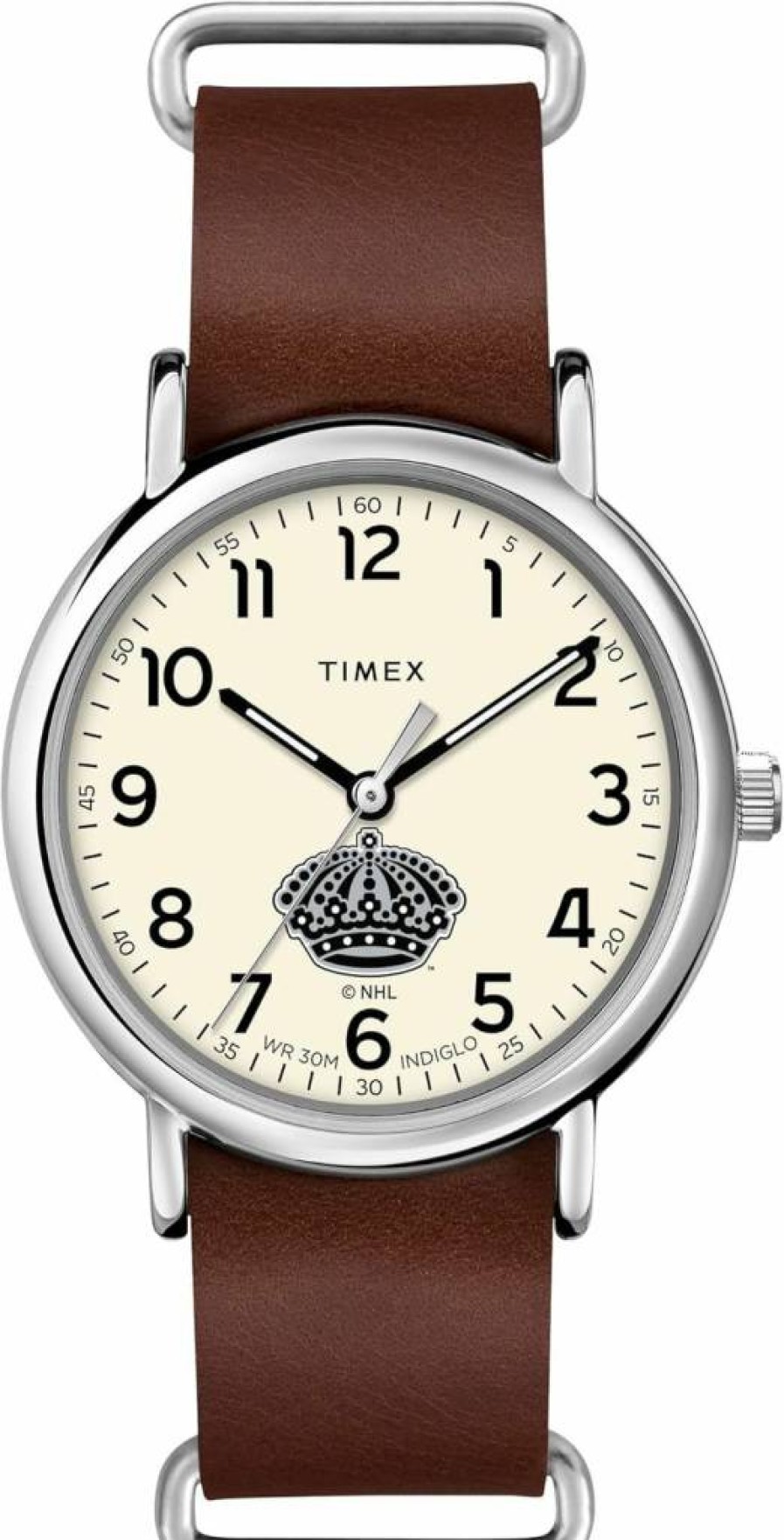 Timex Tribute Men's NHL Weekender 40mm Quartz Watch with Leather Strap