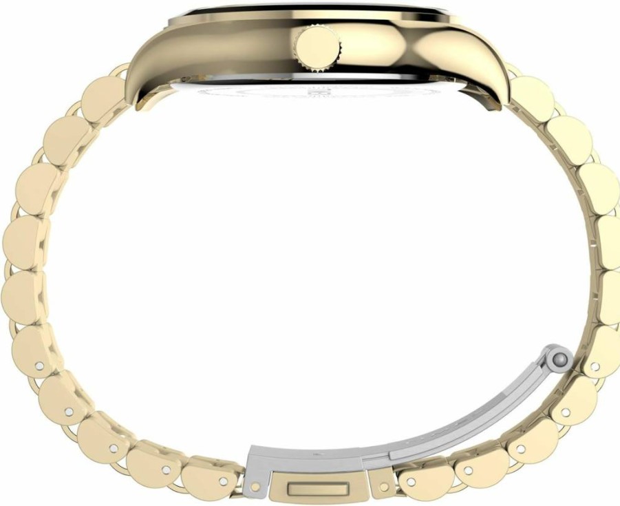 Timex Women's Legacy 36mm Stainless Steel Casual Watch with Leather Strap