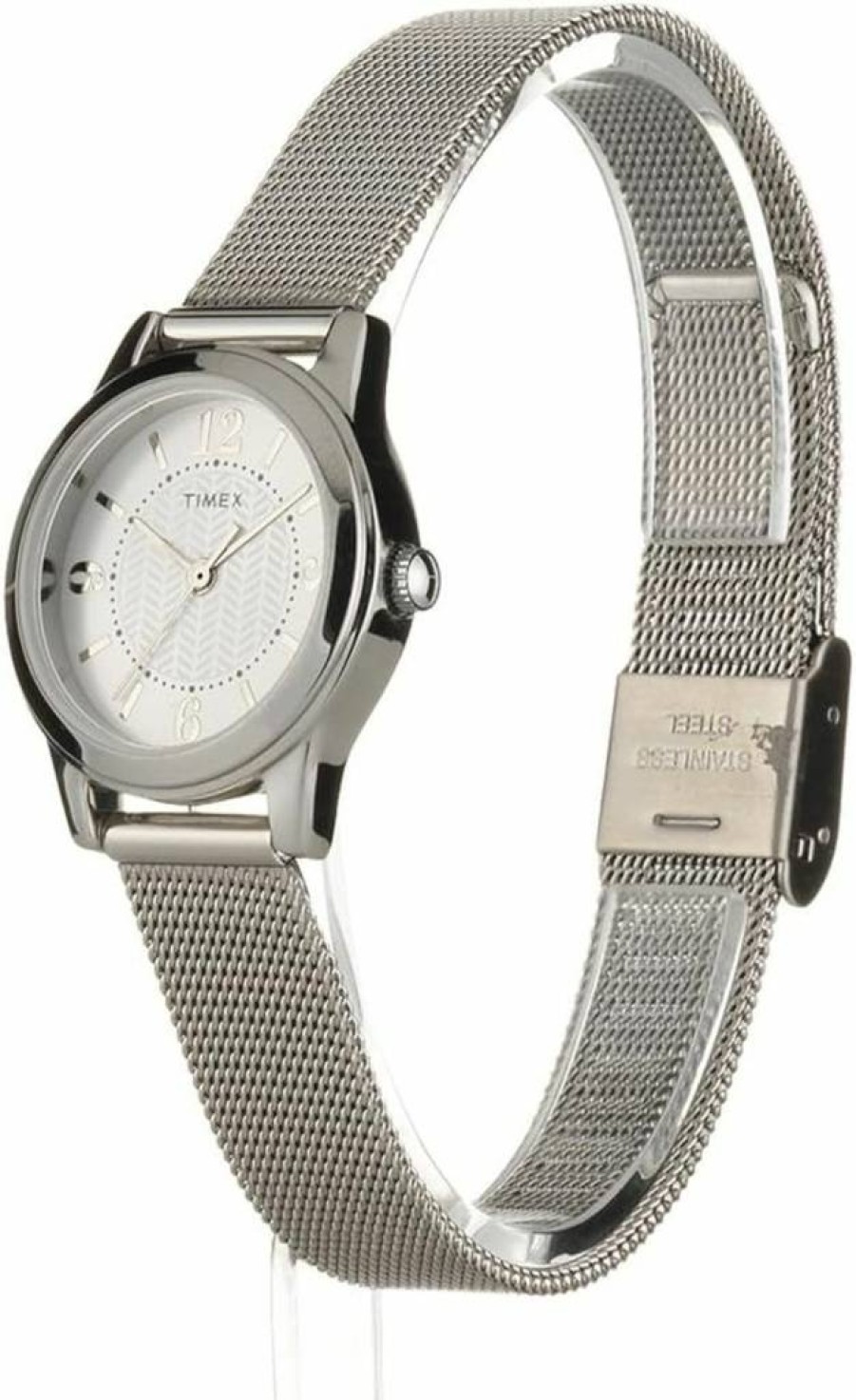 Timex Women's Casey Dress Watch - Silver-Tone Stainless Steel Mesh Bracelet, T2P457 Model