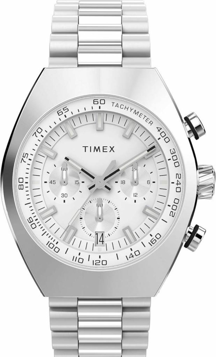 Timex Legacy 42mm Men's Analog Quartz Watch with Leather Strap - Classic Casual Timepiece