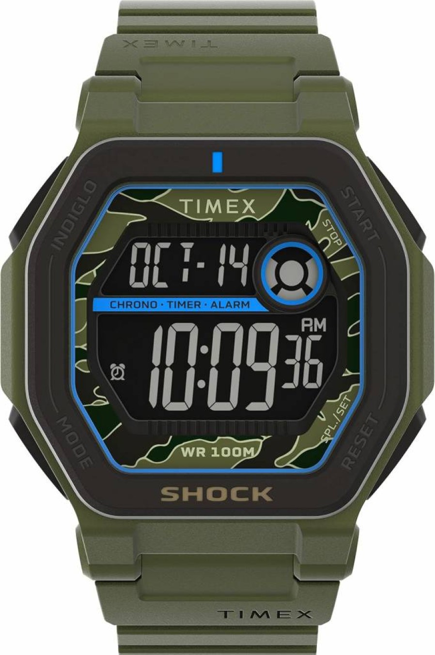 Timex Men's Command Encounter 45mm Analog Quartz Watch with Date Display and Indiglo Backlight