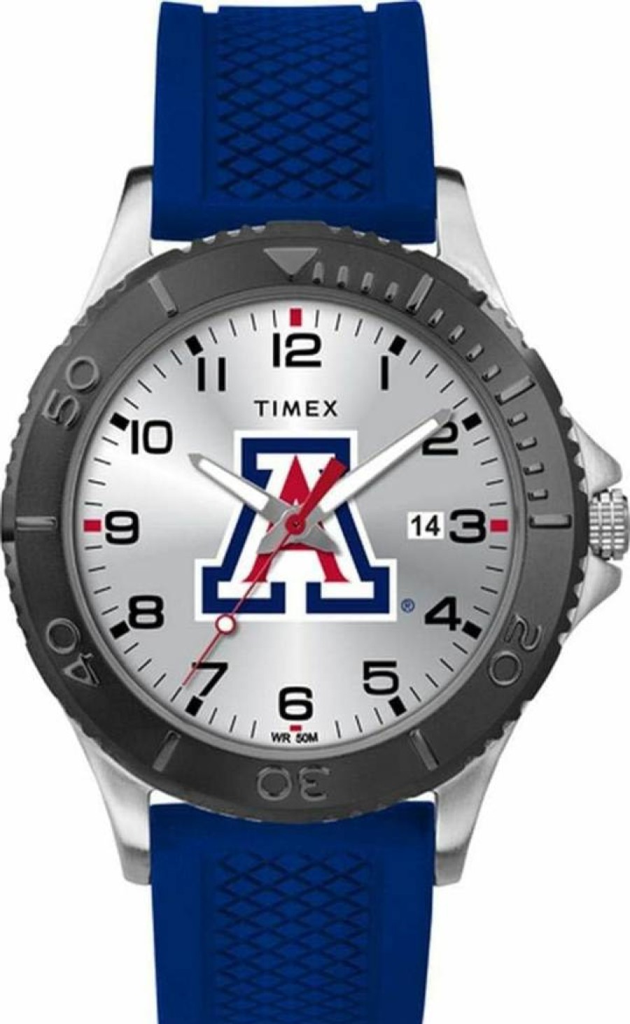 Timex Tribute Collegiate 42mm Arizona Wildcats Royal Blue Silicone Strap Watch