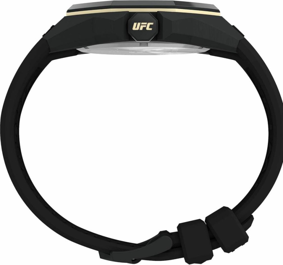 Timex UFC Men's Pro 44mm Stainless Steel Watch with Silicone Strap - Official Licensed MMA Sports Watch