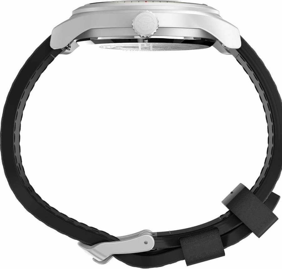 Timex Men's Expedition North Sierra 40mm Green Dial Black Strap Silver-Tone Case Watch