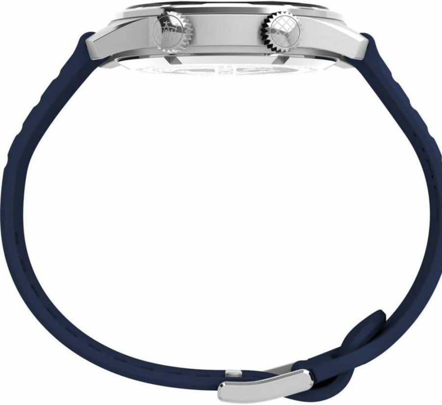 Timex Men's Waterbury Dive 41mm Stainless Steel Waterproof Watch with Date Function