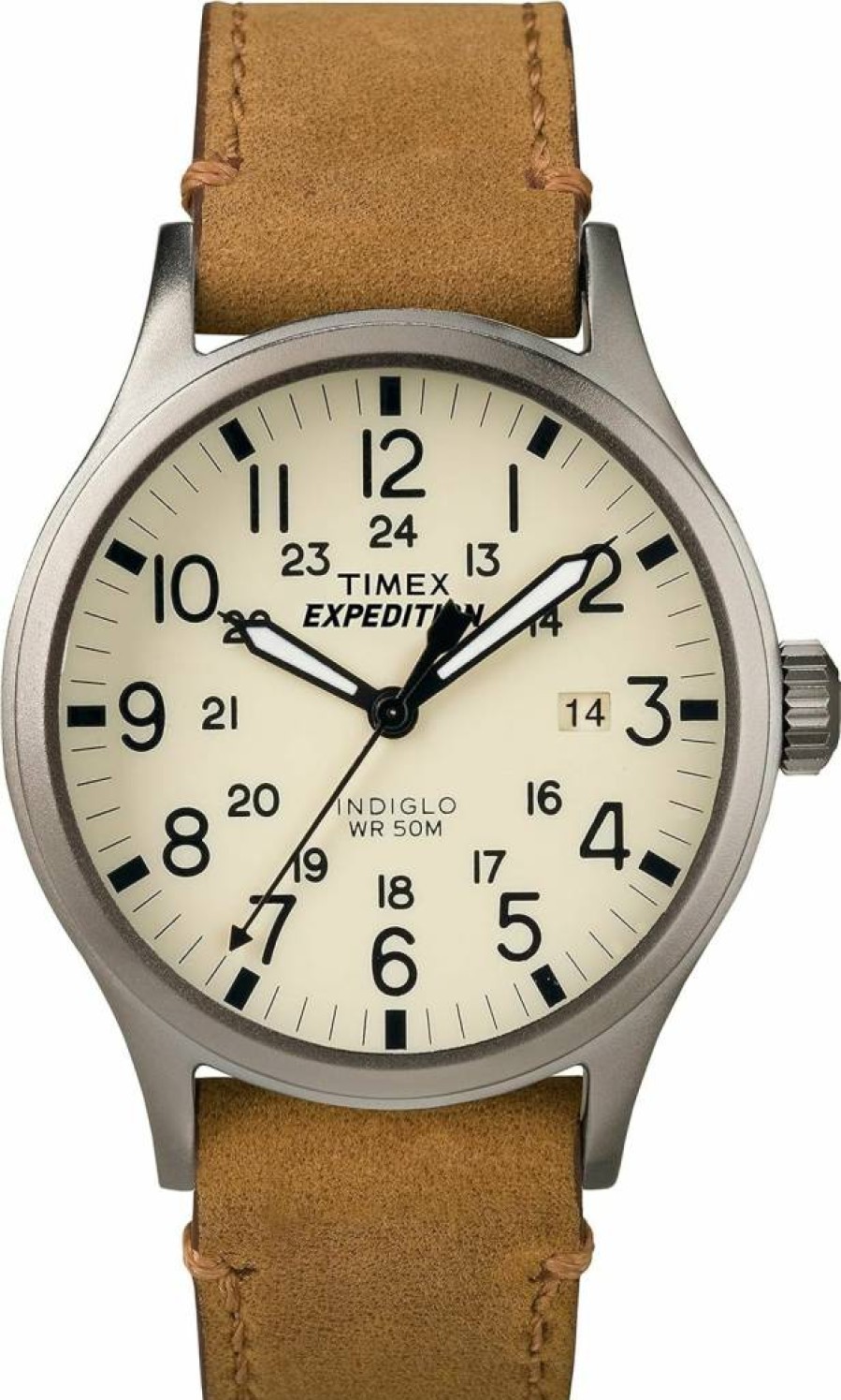 Timex Expedition Scout 40mm Men's Analog Watch with Indiglo Backlight, Luminous Hands, Adjustable Strap, 24-Hour Display, and 50M Water Resistance for Outdoor Use