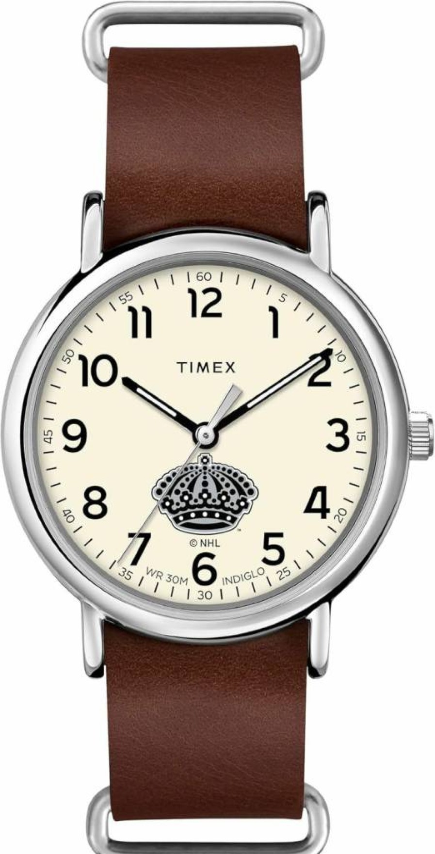 Timex Tribute Men's NHL Weekender 40mm Quartz Watch with Leather Strap