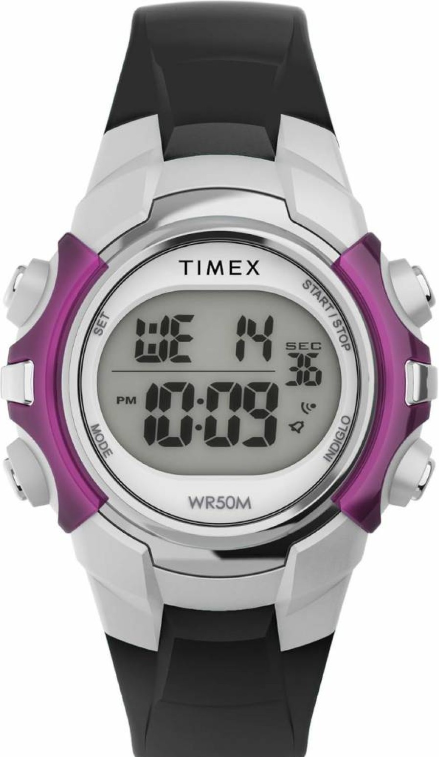 Timex Unisex Digital Watch - 33mm Water-Resistant Casual Wristwatch with Alarm & Stopwatch