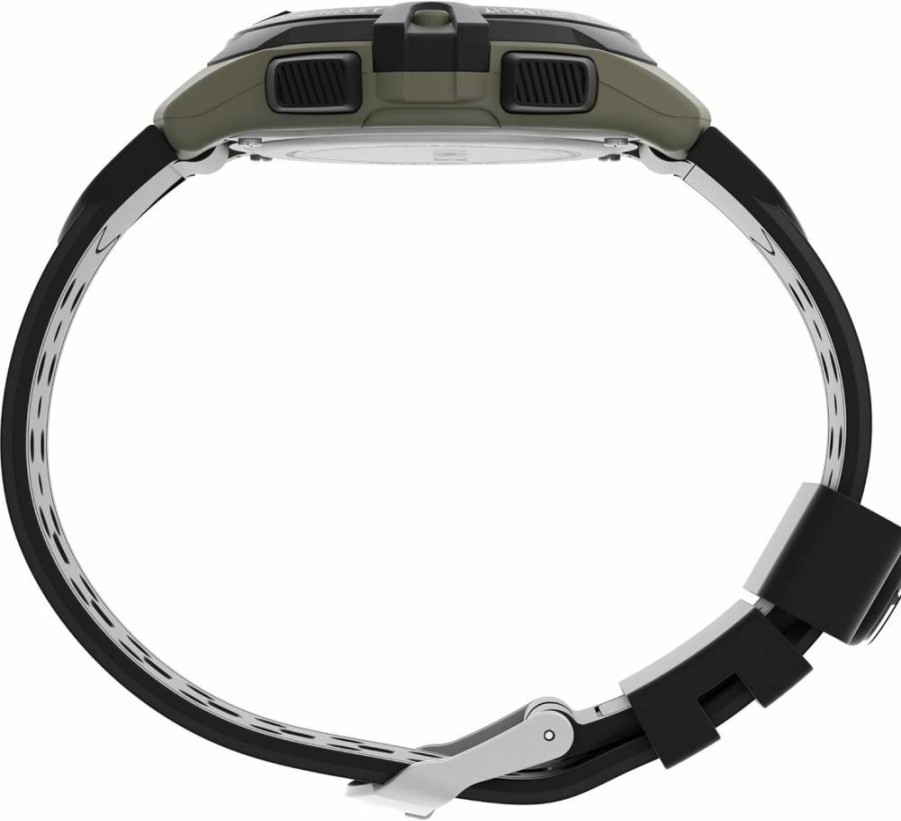 Timex Men's Expedition Digital Watch - 41mm Green Case, Black Strap, Water-Resistant