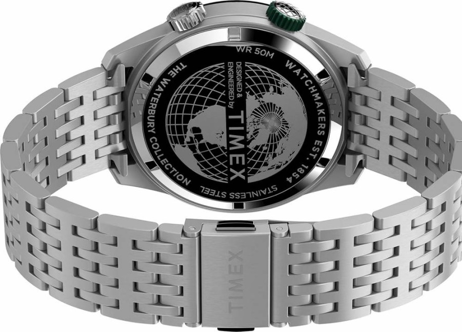 Timex Men's Waterbury Diver 40mm Stainless Steel Watch with Date Function