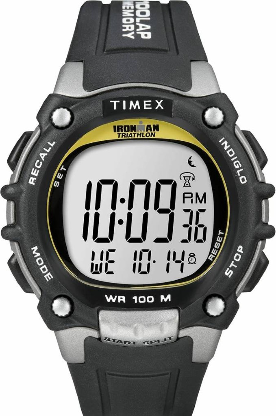 Timex Men's Ironman Triathlon Classic 100 44mm Digital Sports Watch with Resin Strap