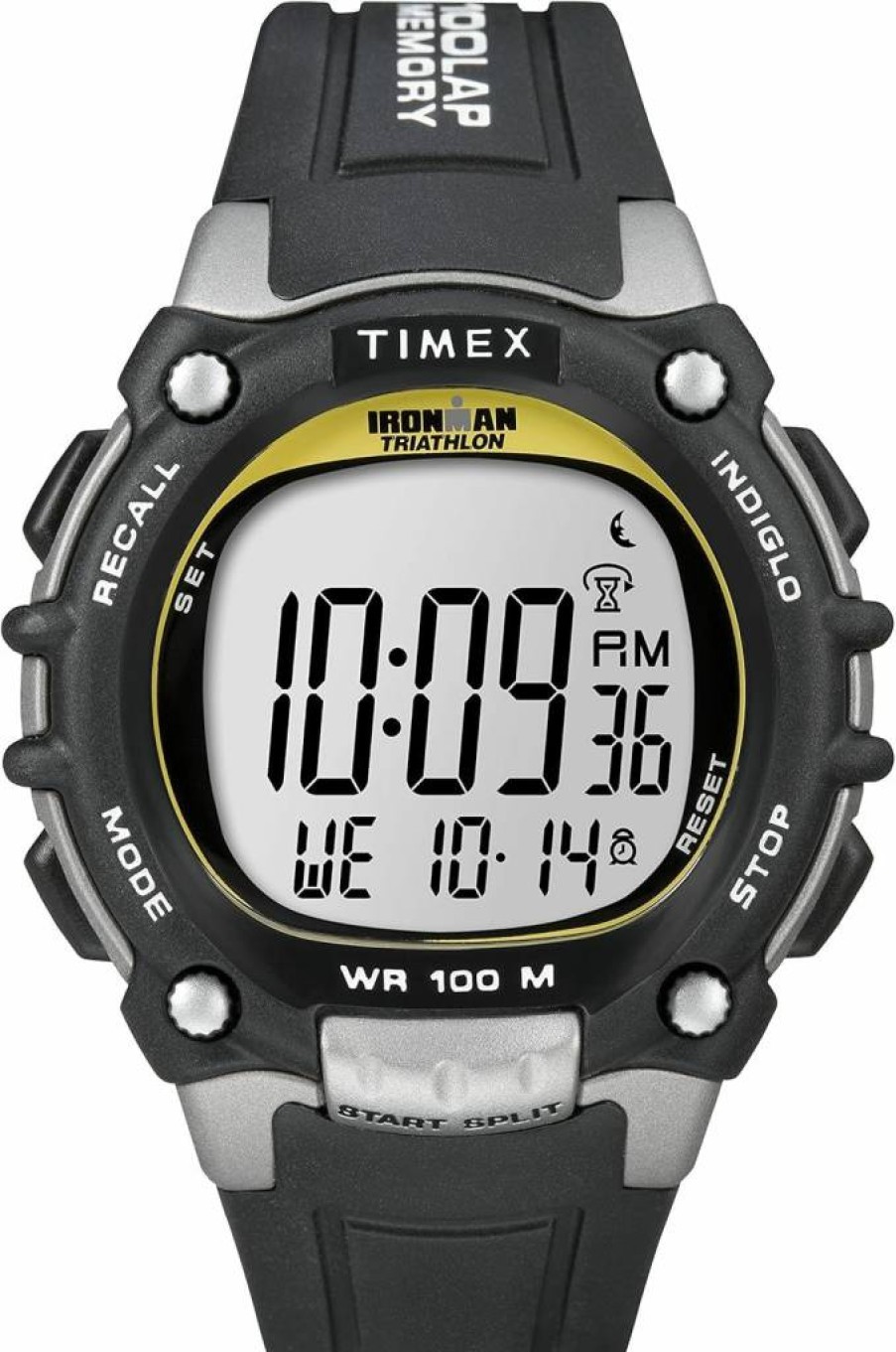 Timex Men's Ironman Triathlon Classic 100 44mm Digital Sports Watch with Resin Strap