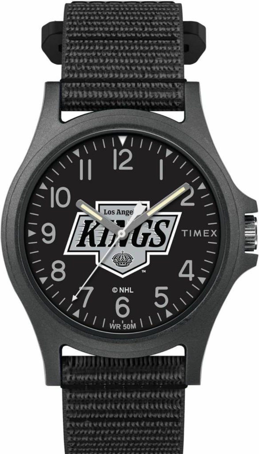 Timex Men's NFL Pride 40mm Stainless Steel Watch with Leather Strap - Official Licensed Football Team Design