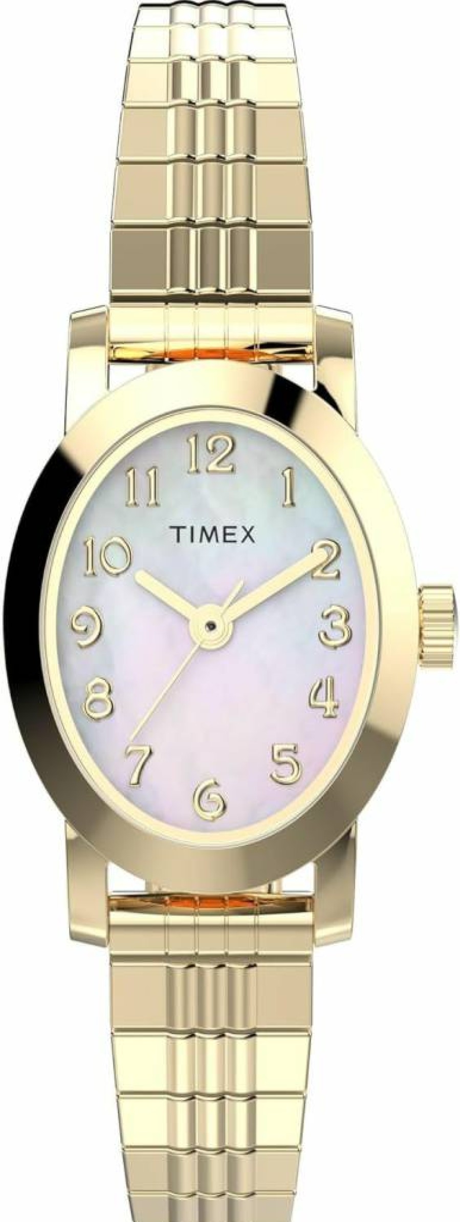 Timex Women's Cavatina Gold-Tone Watch with Pearl Dial - Elegant & Stylish