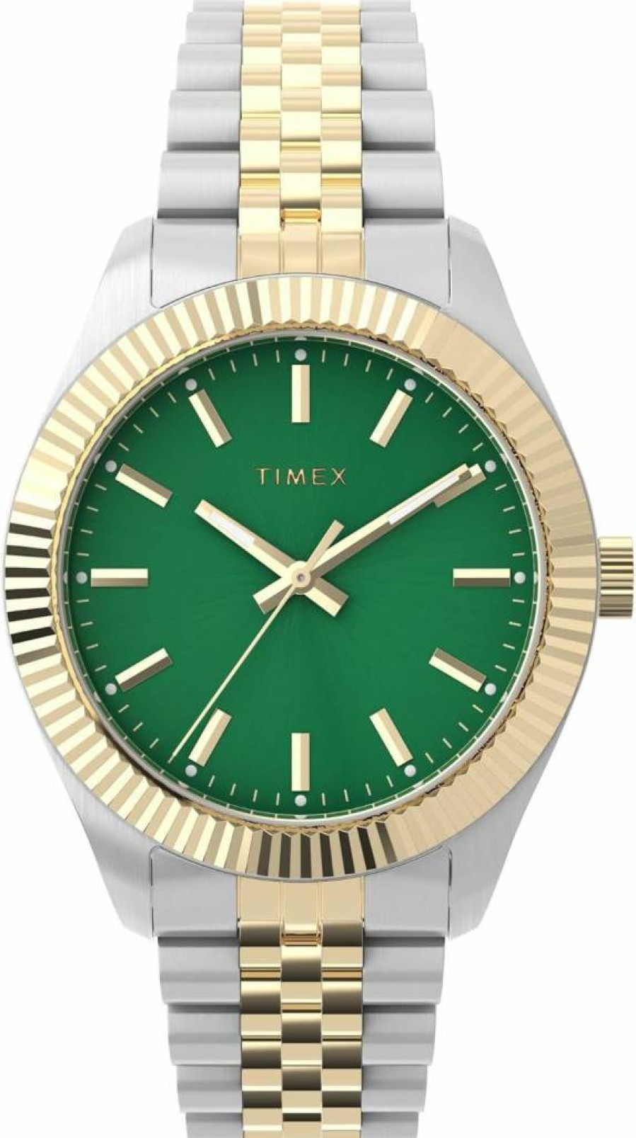 Timex Women's Imex Legacy 36mm Two-Tone Gold-Tone Watch with Green Dial and Bracelet