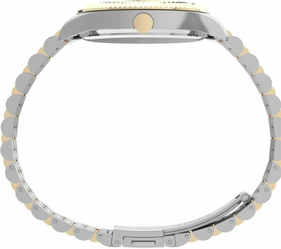 Timex Women's Imex Legacy 36mm Two-Tone Gold-Tone Watch with Green Dial and Bracelet