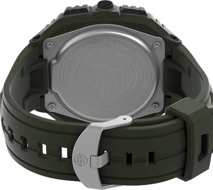 Timex Men's Expedition Shock XL 50mm Vibrating Alarm Watch - Durable Outdoor Sports Watch with Shock Resistance