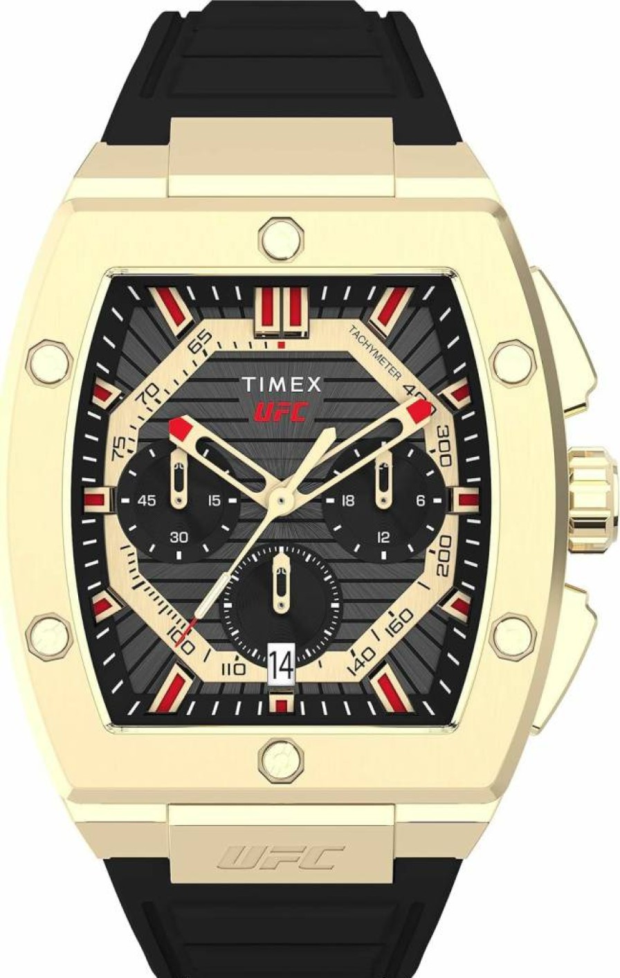 Timex UFC Men's Beast 51mm Stainless Steel Sports Watch with Silicone Strap