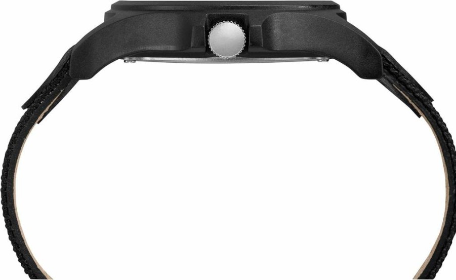 Timex Men's Expedition Acadia TW4B08100 Analog Watch with Black Leather-Nylon Strap