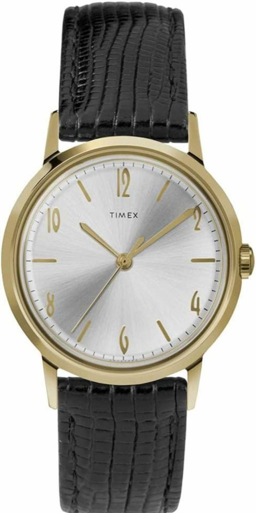Timex 34mm Marlin Mechanical Watch - Vintage Style Men's Manual Wind Wristwatch