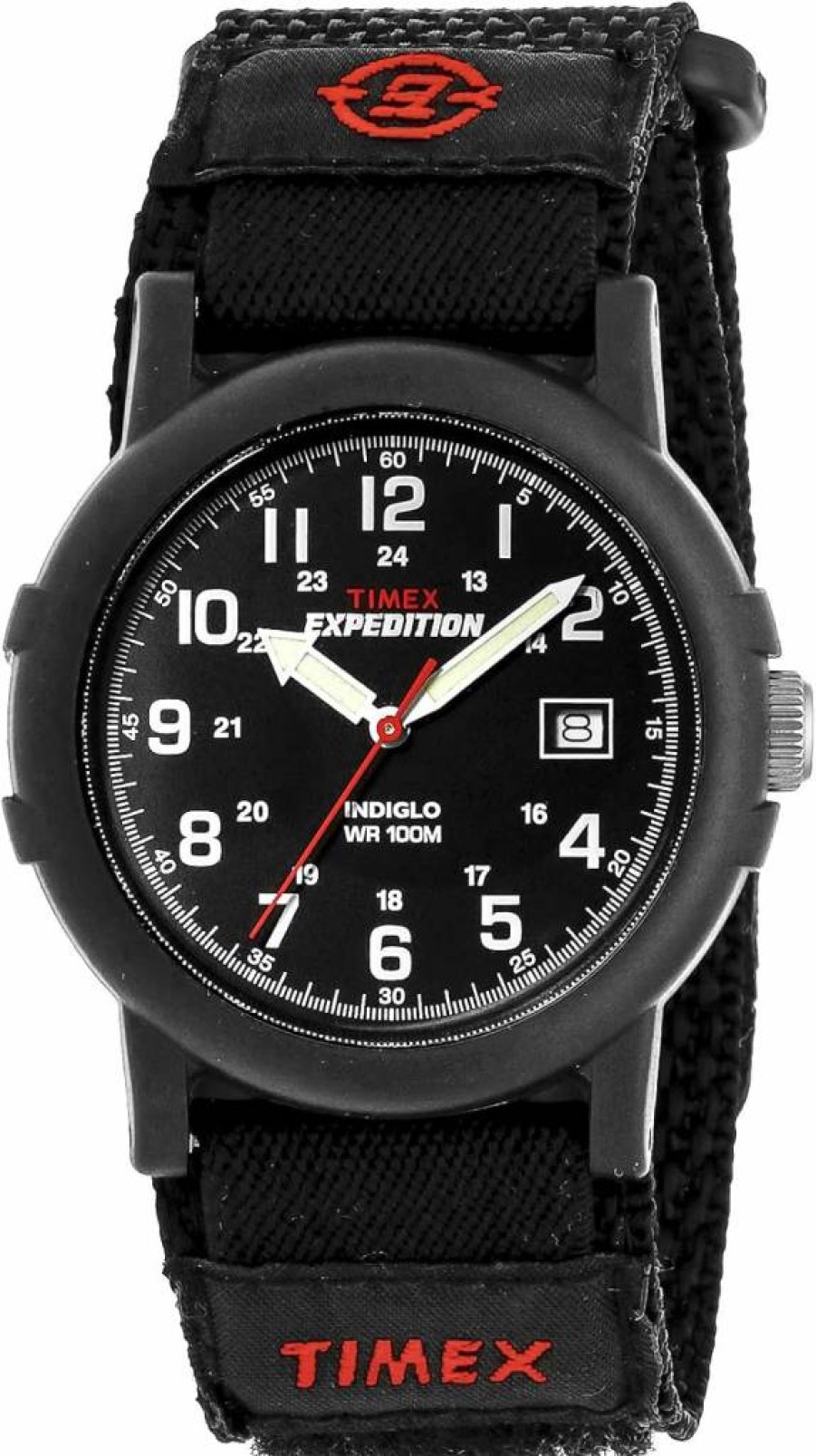 Timex Men's Expedition Camper Watch with Durable Nylon and Leather Strap