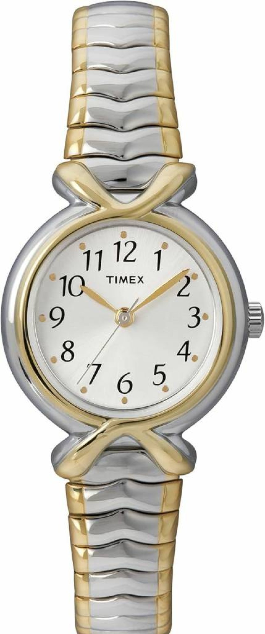 Timex Women's T21854 Pleasant Street Two-Tone Stainless Steel Expansion Band Watch - Stylish Analog Wristwatch for Women