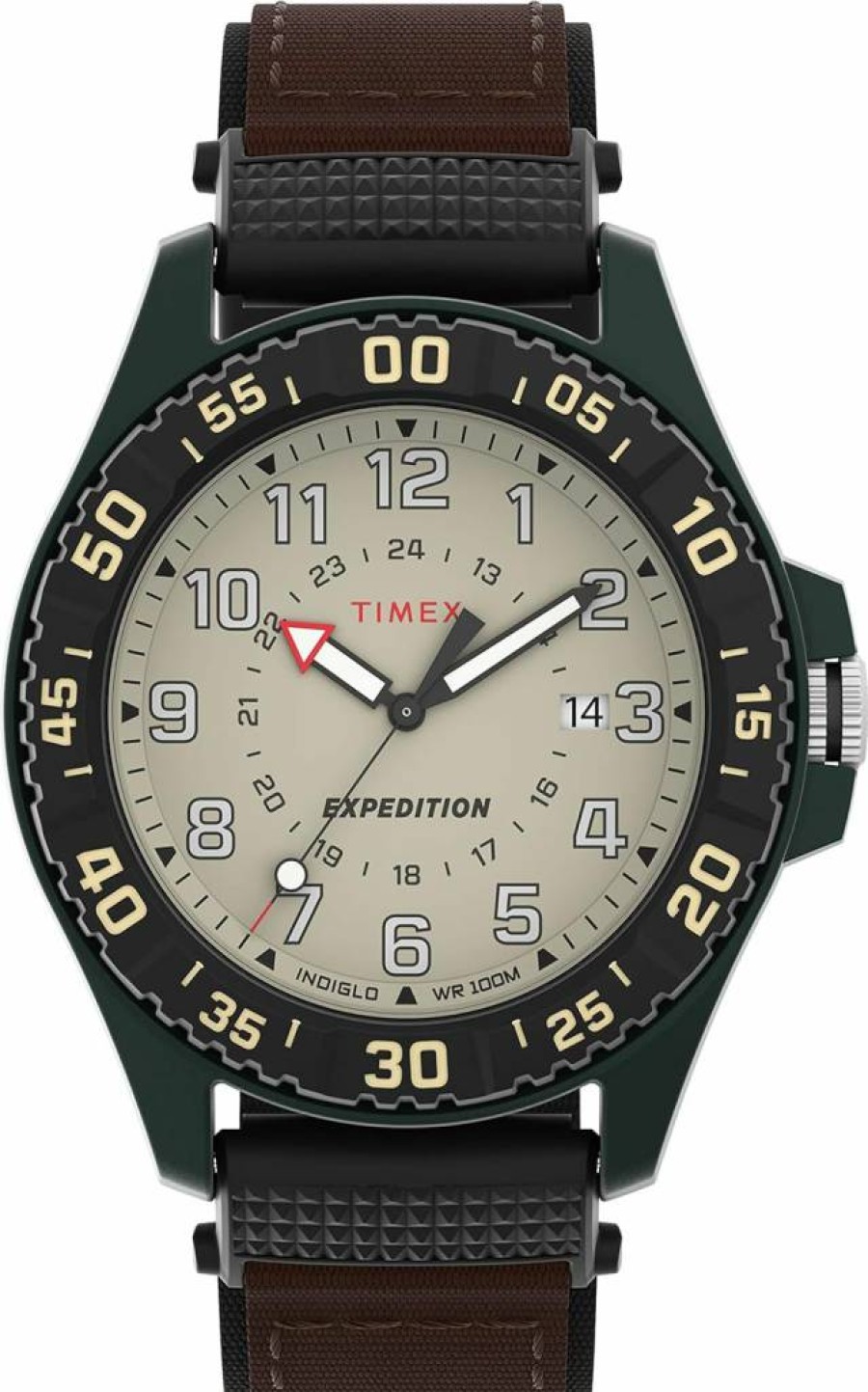 Timex Men's Camper 42mm Analog Quartz Watch with Nylon Strap - Water-Resistant Outdoor Casual Timepiece