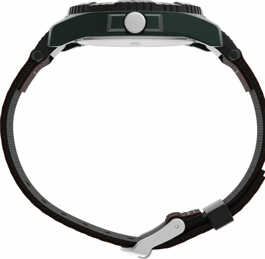 Timex Men's Camper 42mm Analog Quartz Watch with Nylon Strap - Water-Resistant Outdoor Casual Timepiece