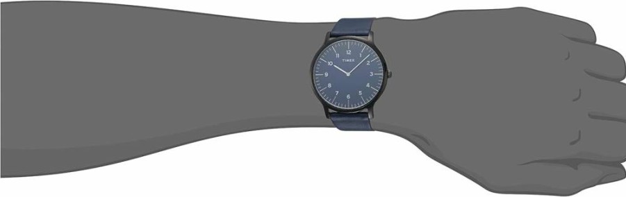 Timex Men's Norway 40mm Analog Quartz Watch with Leather Strap