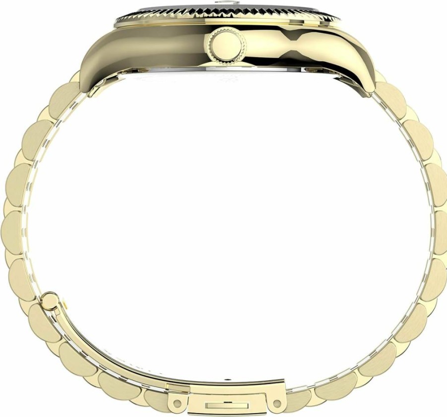 Timex Women's Waterbury Legacy 34mm Gold-Tone Stainless Steel Watch