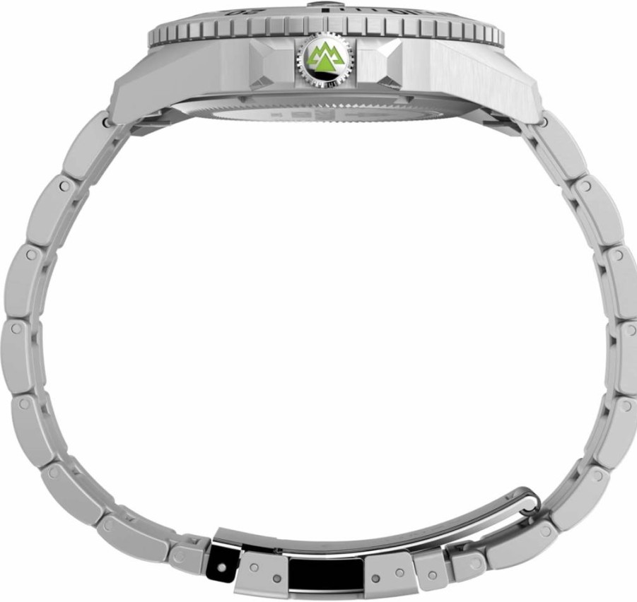 Timex Men's Expedition North Anchorage 43mm Black Dial Stainless Steel Watch with Black Strap