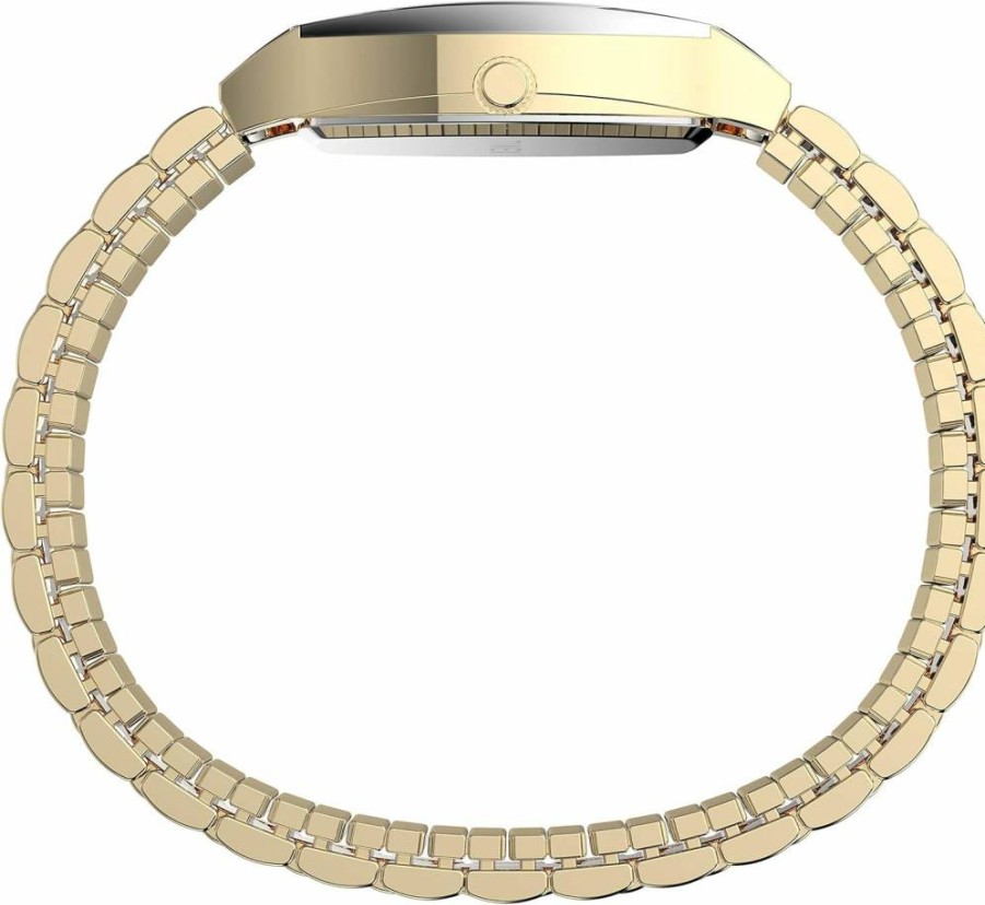 Timex Women's Tonneau Dress Watch - 21mm Elegant Stainless Steel Wristwatch for Women