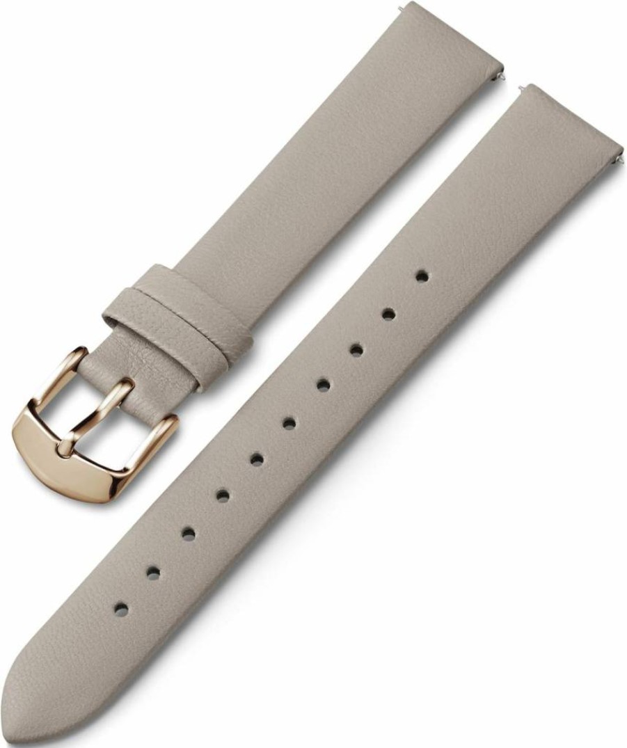 Timex Genuine Leather Watch Strap - 16mm Blue Leather Band with Silver-Tone Buckle for Men & Women