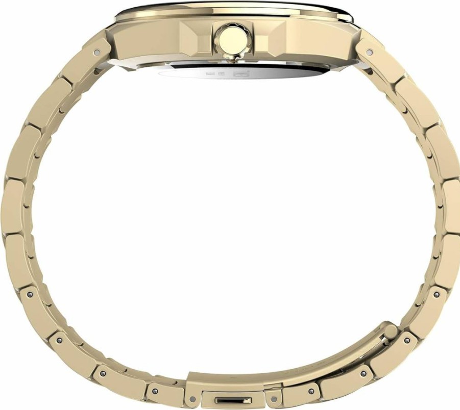 Timex Men's 44mm Solar-Powered Premium Dress Watch – Stainless Steel, Water-Resistant